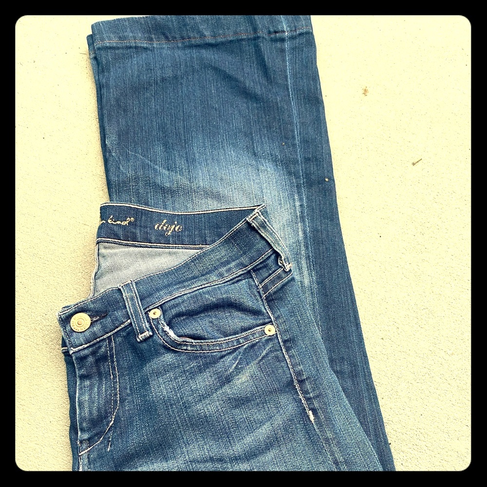 7 jeans size 26 wide leg.